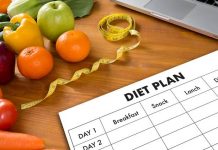 DIET PLAN healthy eating, dieting, slimming and weigh loss concept
